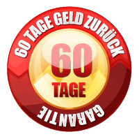 Siegel: 60 Tage Geld-zurück-Garantie